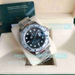 AAA Replica Rolex Yacht-Master Black Face Ceramic Bezel 904l Stainless Steel Watch 40mm 